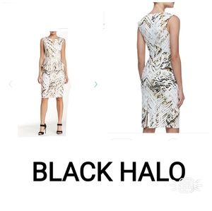 Black Halo sleeveless dress